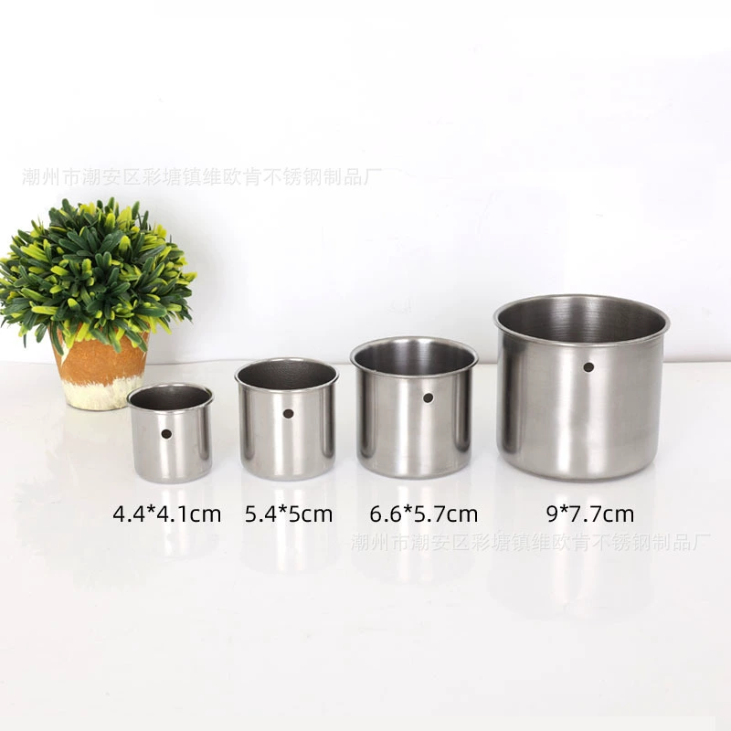 Птицы из нержавеющей стали кормят чашкой для кормления воды чашкой для кормления попугай скворцы кормят чашкой оптом для птиц большой спецификации