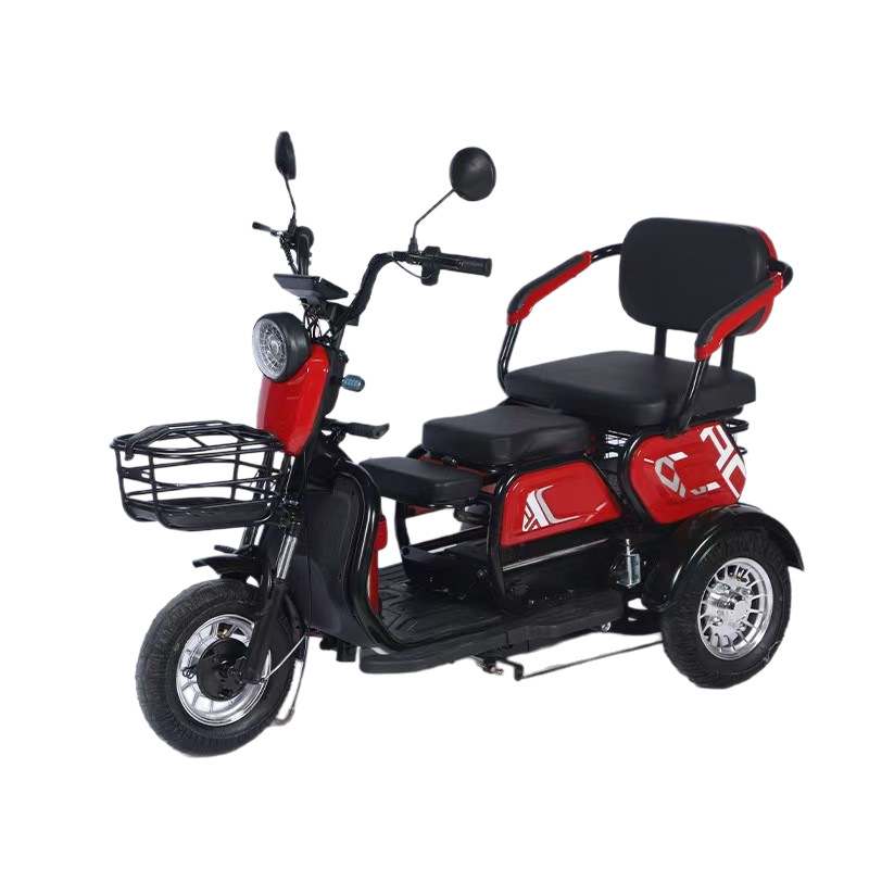 Triciclo eléctrico comercio exterior ventas calientes coche de batería pequeño coche eléctrico para personas mayores scooter para recoger niños triciclo eléctrico