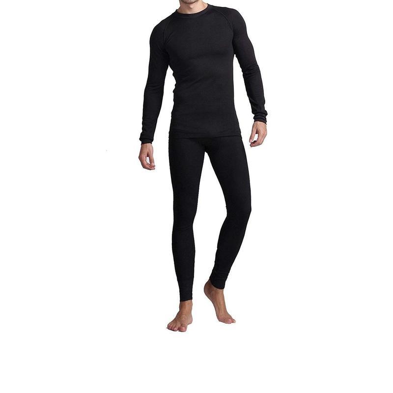 2025 New Cross-Border Dropshipping Men's Thermal Underwear Men's Pants Suit Wool Lining