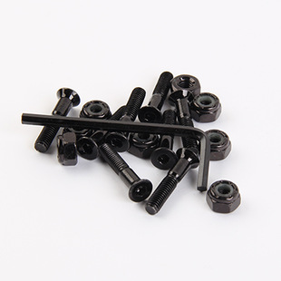 Black Double-Curved Skateboard Bridge Nails, Longboard Surfboard, Shortboard, Electric Skateboard Screws, Board Nails, Bracket Screws, through Nails
