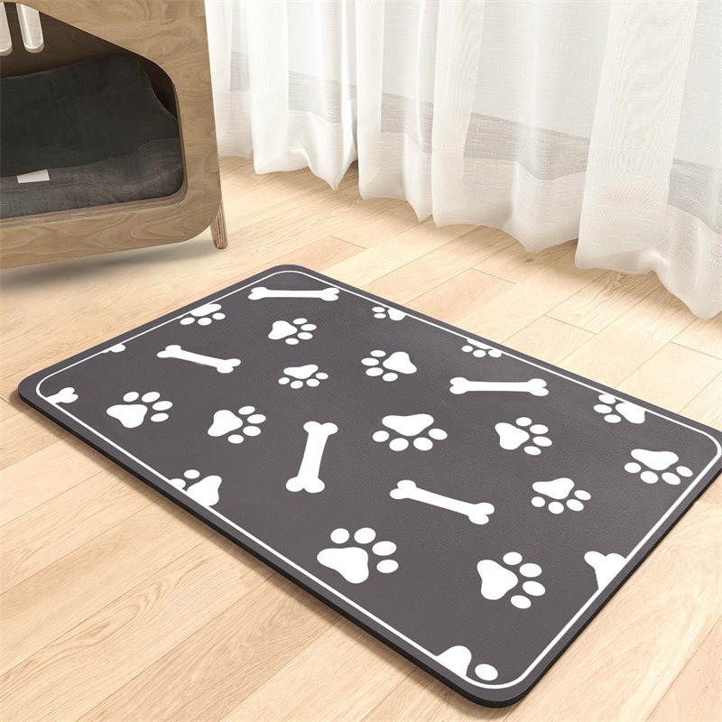 3D Diatomaceous Earth Bath Mat, Water Absorbent, Non-Slip, Dirt-Resistant, Quick-Drying, For Entryway, Bedroom, Living_voghion.com