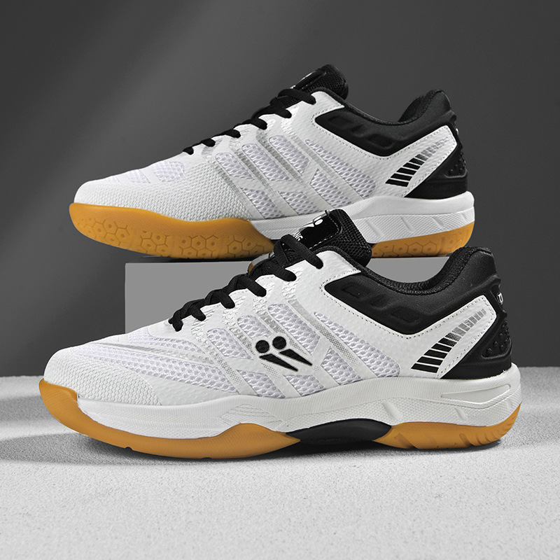 Nuevos zapatos de bádminton de altura baja, zapatos de moda para parejas, zapatos de tenis de mesa de suela gruesa, zapatos de tenis de moda