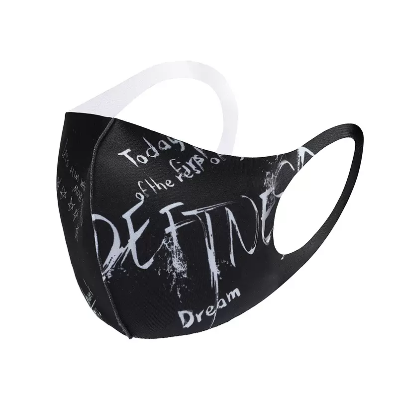 KZ06厂家直销现货多色定制可水洗防尘轧染呼吸阀防护外贸彩色口罩