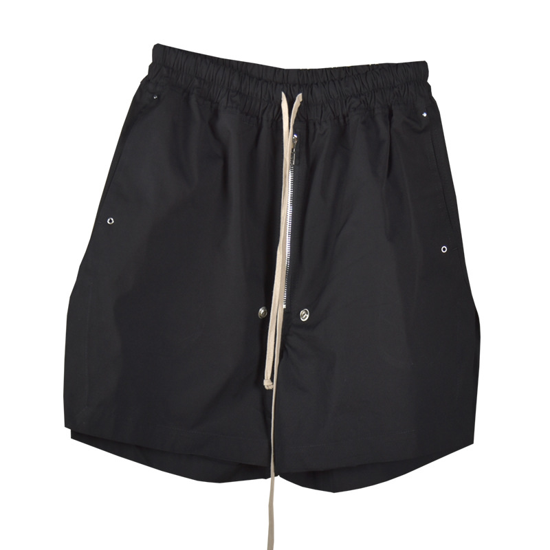 RO25 ダーククォーターパンツ ジッパーショーツ ティーンエイジャー メンズ 夏 カジュアル スリットパンツ 多用途ショーツ レトロ