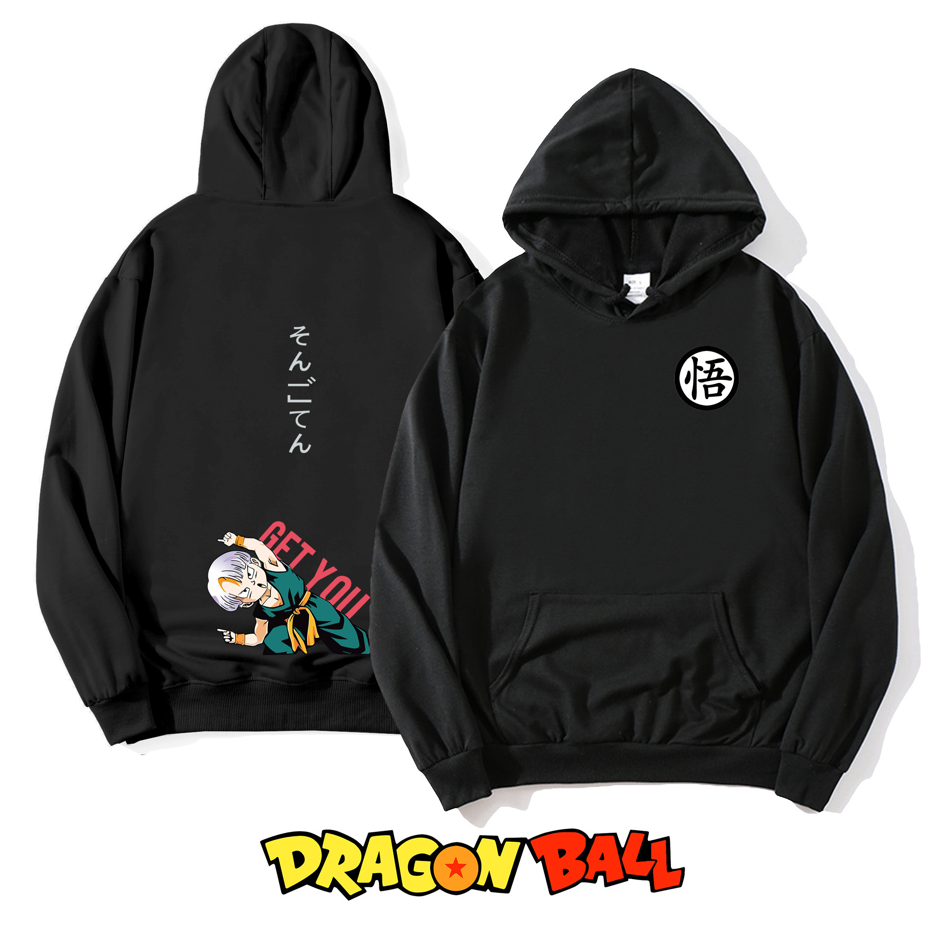 Anime Dragon Ball sudadera con capucha Wukong impresión periférica para hombres y mujeres tendencia tops sueltos pareja suéter chaqueta casual