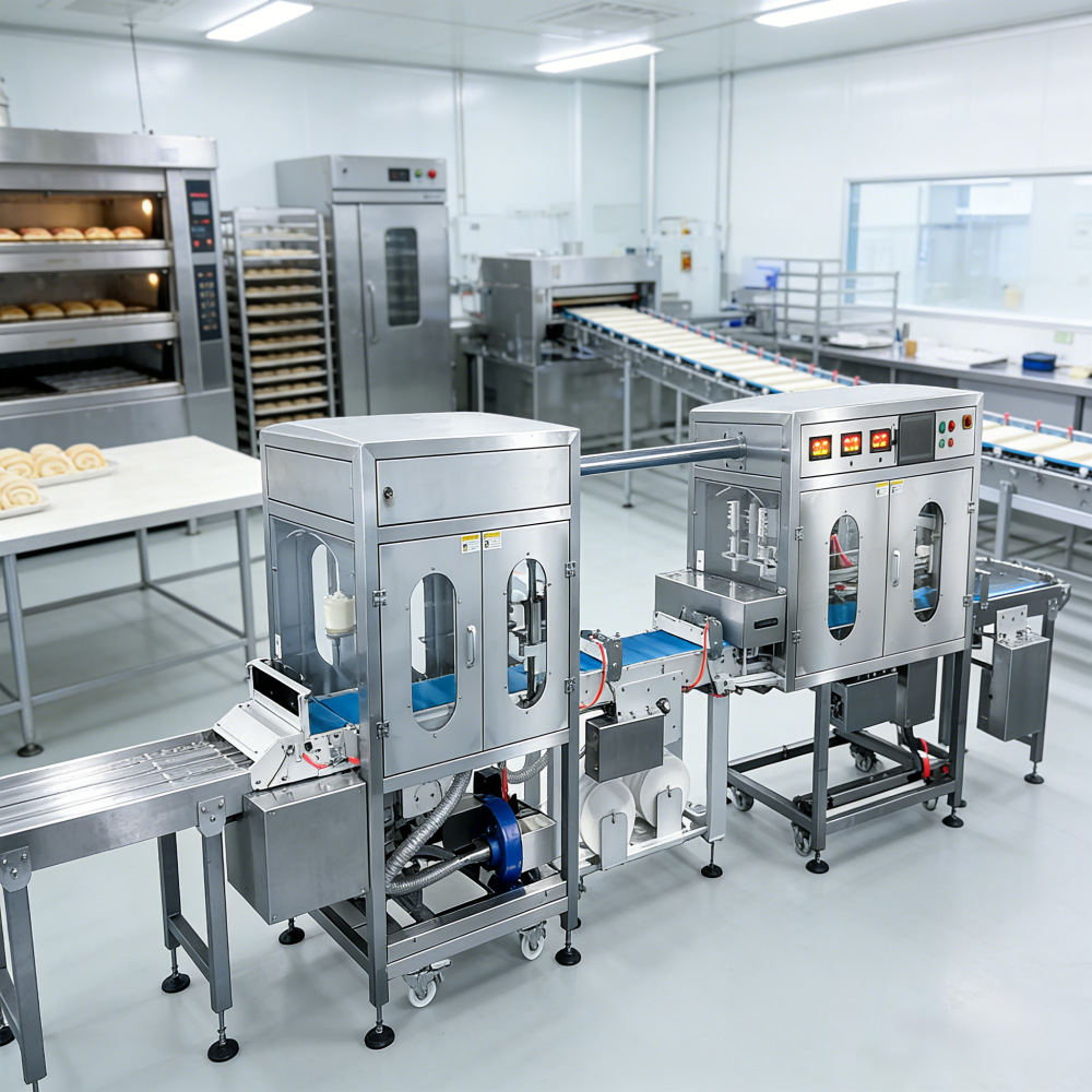 超声波 切割 瑞士卷打卷切割垫纸叠饼全套设备 食品烘焙设备 驰飞