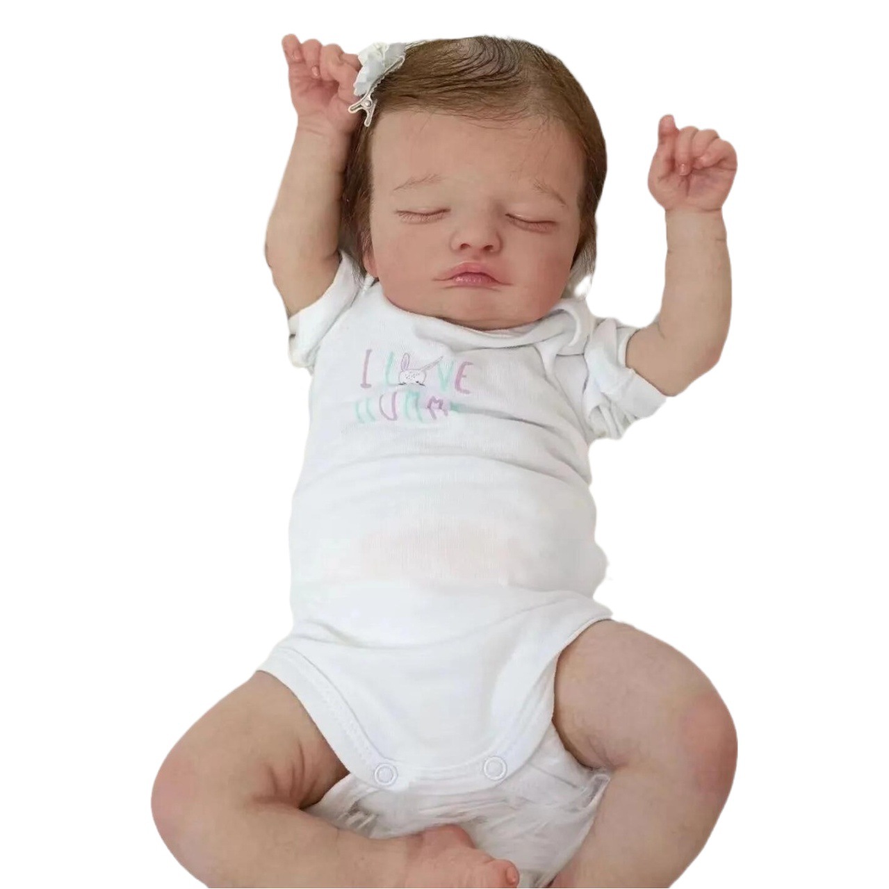 49cm simulación bebé renacido muñeca Rosalie transfronteriza e-commerce suministro entrega de una sola pieza
