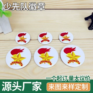 小学少先队队徽徽章胸章学生队徽批发厂家定制马口铁塑料多规格