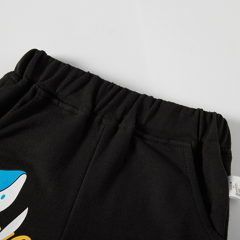 Pantalones cortos para niños verano estilo occidental pantalones casuales pantalones para niños bebé verano estilo coreano dibujos animados tiburón ropa para niños entrega image 5