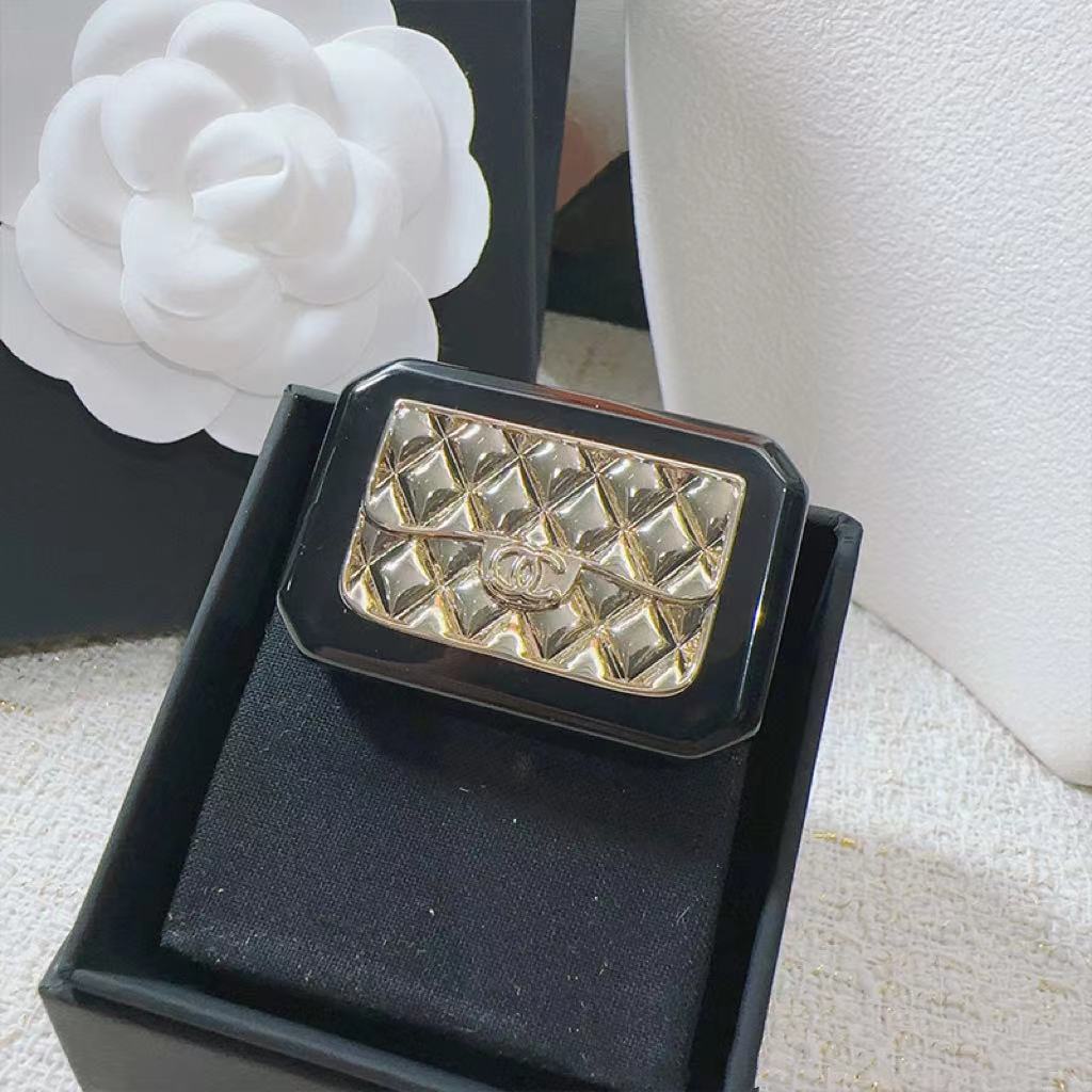 Black brooch