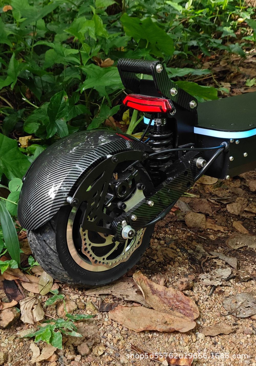 YISHUN dual-drive 72V/6000W off-road electric scooter, foldable, 95 mph speed, long range electric vehicle