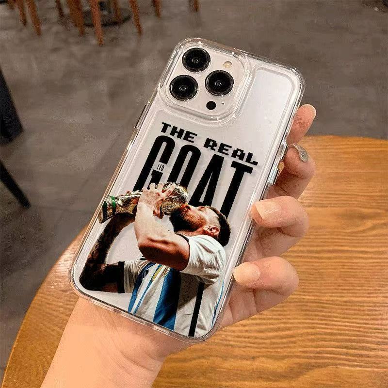 World Cup champion Messi phone case for Apple 17, iPhone 14 Pro, simple design, anti-drop, full protection for 16 and 15 Pro