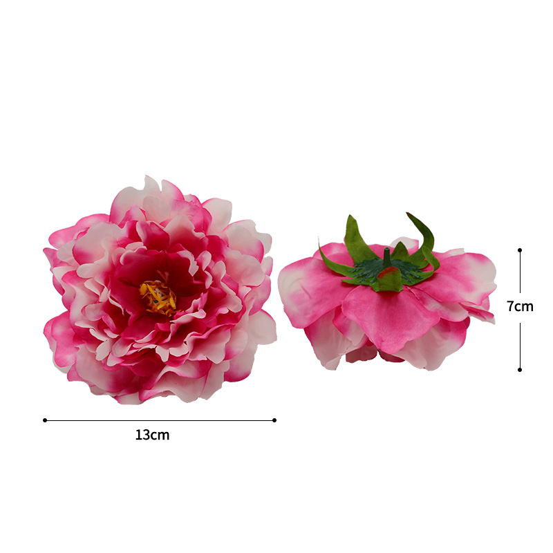 Artificial nueva flor de peonía fondo de la boda flor de la pared arreglo de flores Decoración de mesa flor haciendo transfronterizo dedicado peonía cabeza de la flor