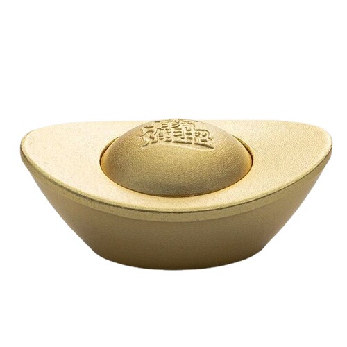 Brass home accessories gift ornaments Yuanbao rotatable ornaments to attract wealth and treasure entrance cabinet decoration new Chinese style