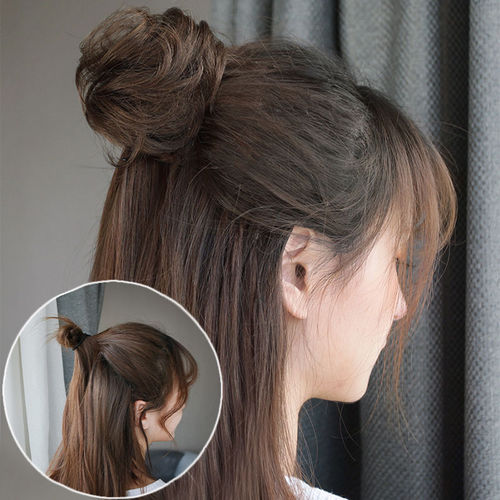 Wig clip for curly bob wig, wig ring for fluffy puff hairstyle, lazy bun wig magic, natural wig pack