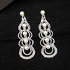 Fashionable shiny earrings from pearl, wish