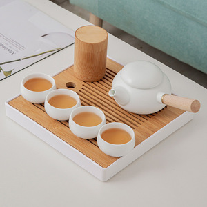 全季酒店同款功夫茶具套装家用简约现代轻奢日式侧把壶茶壶功夫茶