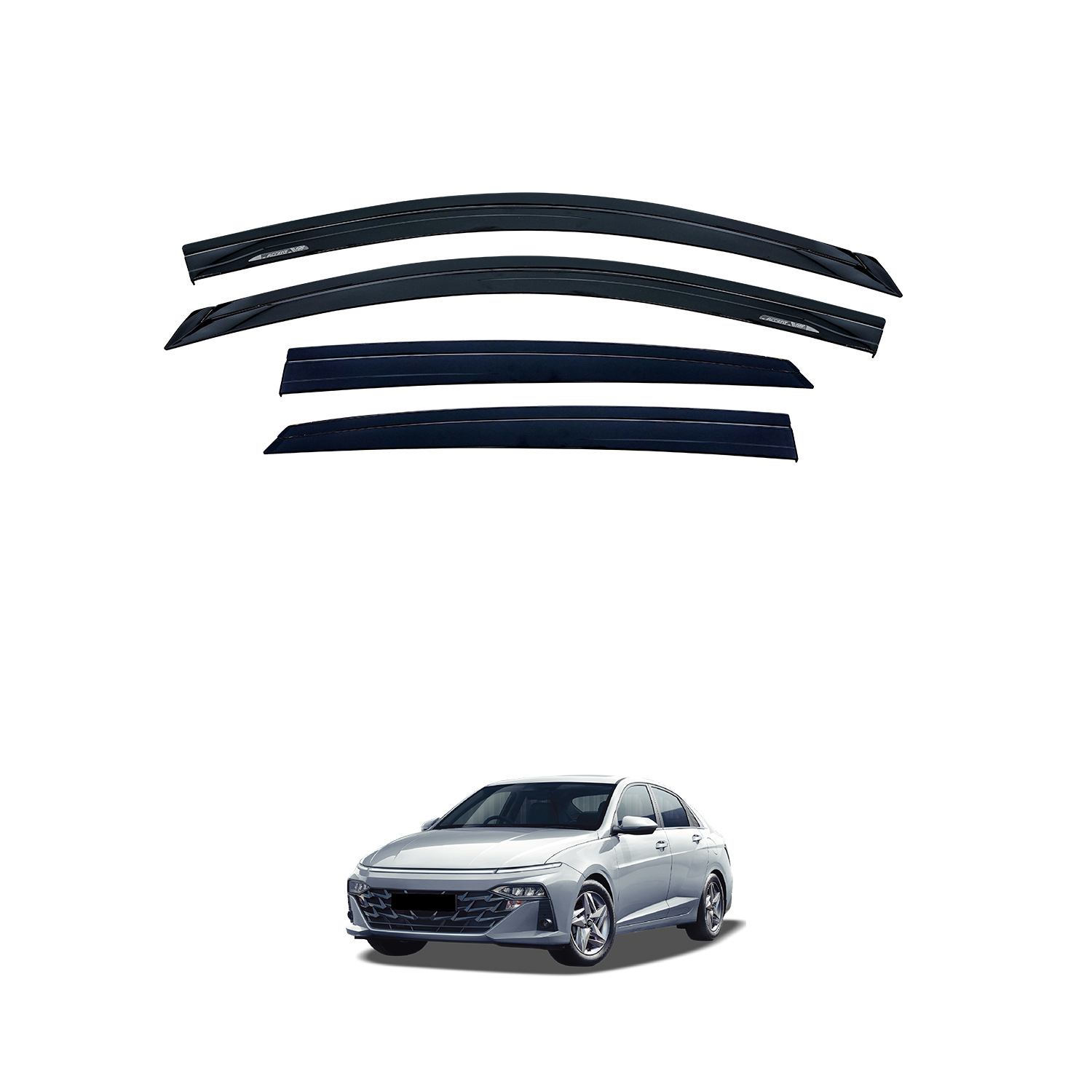 Aplicable a Accent protector de lluvia protector de cejas de lluvia defensa de ventana de acceso Hyundai