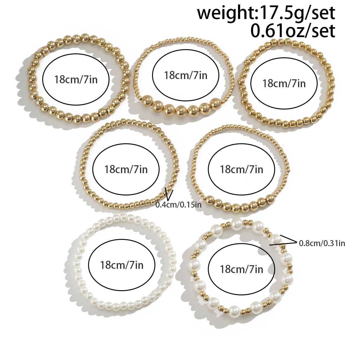17g Weight CCB Pendant Material Bracelets Classification CCB, Imitation Pearl Chain Material Beaded Chain Chain Type 1 Set Quantity Banquet, Travel Occasion CCB, Imitation Pearl Material Heart Shape Pattern Women's Gender Plating Design Vintage Style Style Vintage Style Heart Shape CCB Imitation Pearl Beaded Chain Beaded Bracelets Wholesale 无