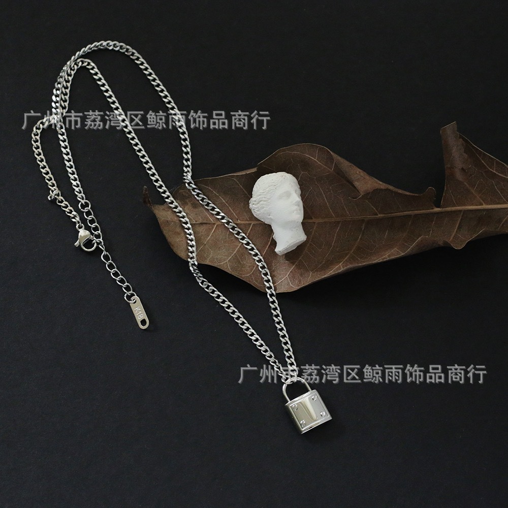 17g Weight Vacuum Plating Gold Plating Process 18K Gold Plated Plating Material 304 Stainless Steel Pendant Material Necklace Classification 304 Stainless Steel Chain Material 304 Stainless Steel Material Women'S Gender Streetwear Style Gold, Silver Color Wholesale Jewelry Streetwear 304 Stainless Steel 18K Gold Plated Necklace 6