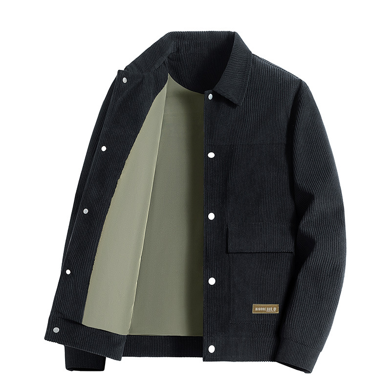 2023 nueva chaqueta casual para hombres de moda coreana con solapa caliente chaqueta de mecha de chaqueta de hombre joven chaqueta