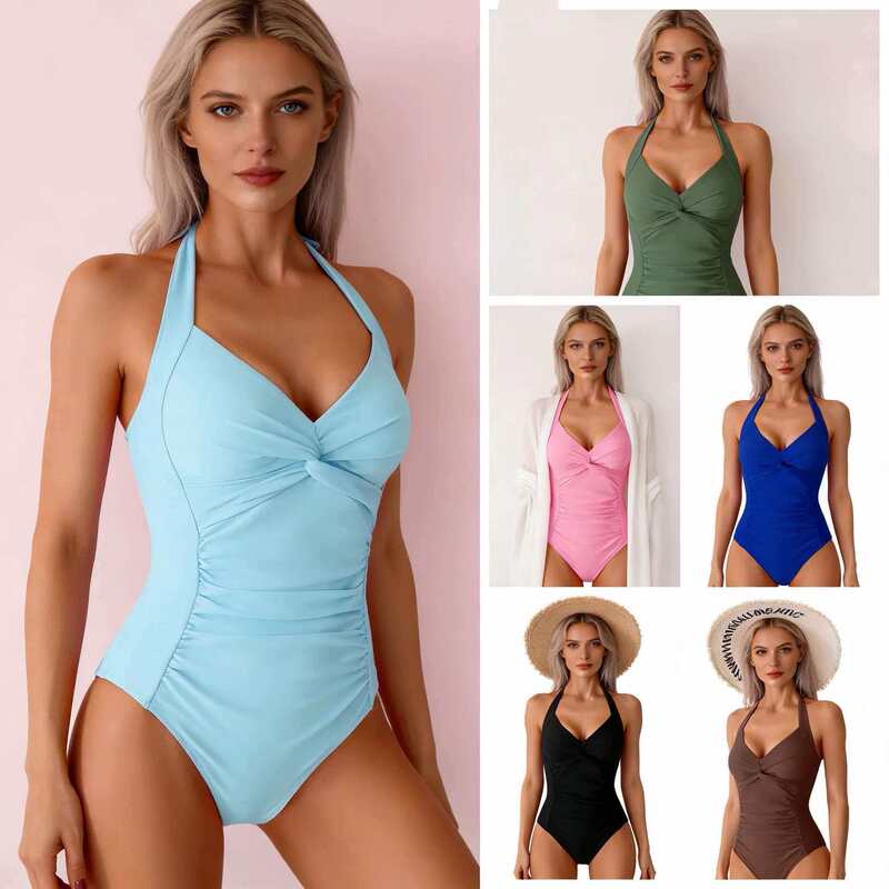 2026 New Model One-Piece Swimsuit for Women, Foreign Trade Amazon European and American Sports Swimwear Bikini, Wholesale from Huludao Factory 2026 New Model One-Piece Swimsuit for Women, Foreign Trade Amazon European and American Sports Swimwear Bikini, Wholesale from Huludao Factory