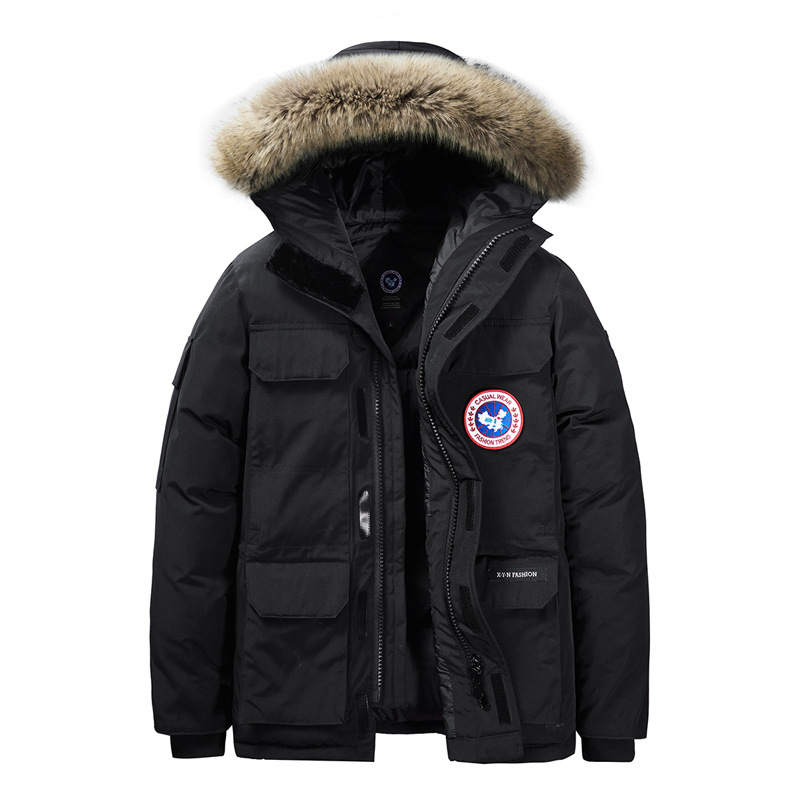 L - 8XL transfronterizo estación europea invierno algodón hombre grueso tamaño grande abrigo suelto calentamiento moda algodón con capuzas