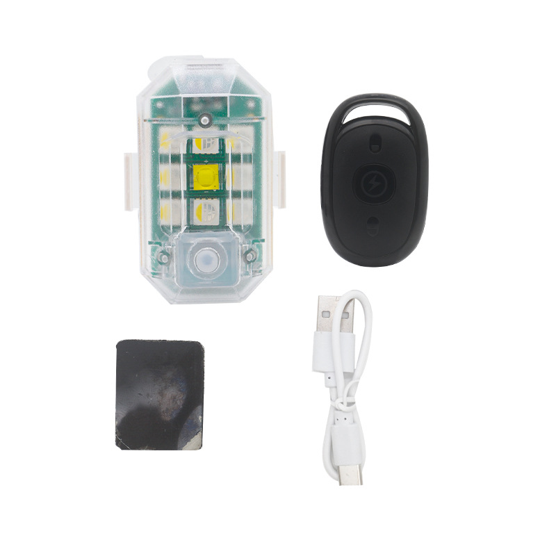 Transfronterizo dedicado motocicleta coche eléctrico LED flash luz aviones luz bicicleta luz trasera Modificación del coche piloto Luz