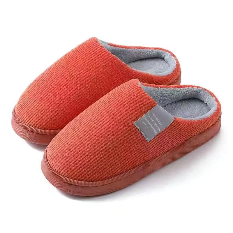 Women's winter cotton slippers men's winter indoor home home warm 2023 new pair slippers men's