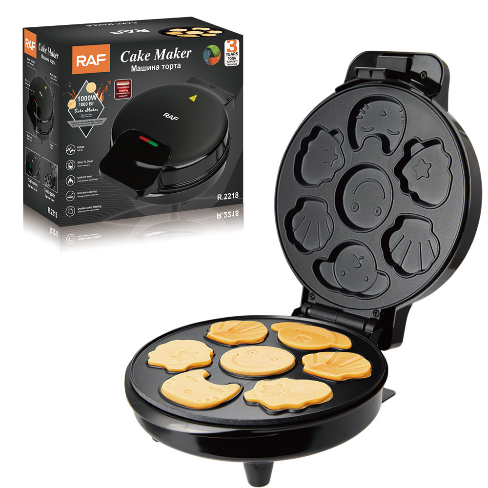 RAF Euro multifunción máquina de pan para sándwiches máquina de pan doméstica galleta eléctrica máquina de desayuno máquina de pastel de animales