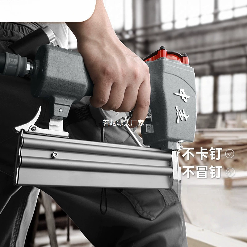 Пневматический гвоздезабивной пистолет Zhongjie F30, прямой гвоздезабивной пистолет T50, потолочный деревообрабатывающий стальной гвоздезабивной пистолет, декоративный кодовый гвоздь ST64, стальной рядный пистолет