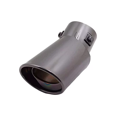 Suitable for Buick Excelle, Fit, Ford Escort, Toyota Yaris, Vios Fs Car Stainless Steel Exhaust Tailpipe (Exhaust pipe) - titanium-black