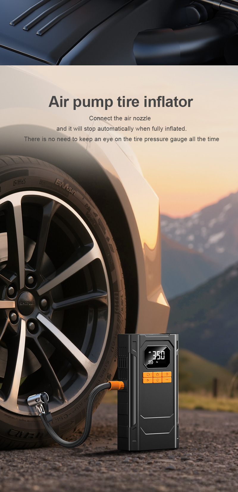 Cross-Border New Car Emergency Starting Power Supply Car Large-Capacity Power Bank Convenient Air Pump Air Pump