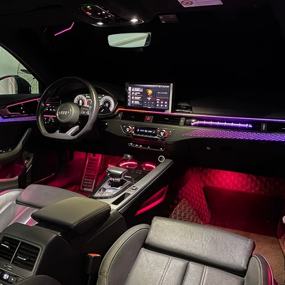 Audi A5-2017-2025, Panel (Dashboard) işıqlandırması