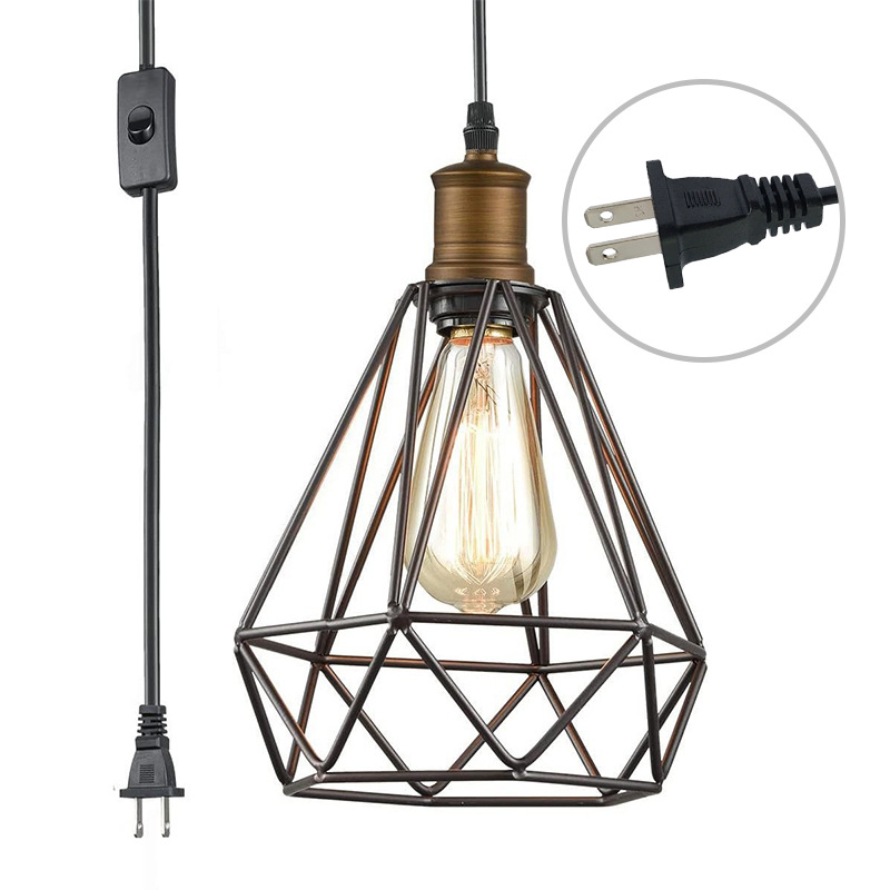 Explosión transfronteriza dedicada a Zhongshan lámparas industriales retro estadounidenses interruptor de viento enchufe lámpara de pared lámpara de techo