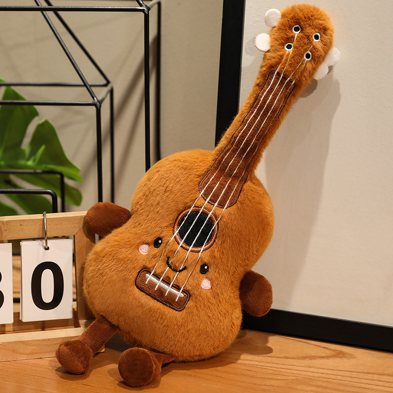 Diversión de simulación de instrumentos musicales, muñecas de peluche, gu筝, piano, almohada, muñeca, regalo de cumpleaños image 8