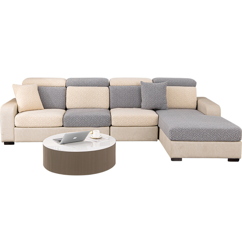 2023 nueva cubierta elástica del sofá cubierta trasera todo incluido cuatro estaciones universal antideslizante sofá cojín cubierta Toalla de tela cojín