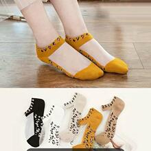 P 21391 Sheer Leopard Print Socks ���ƴ��� ŷ���羳����