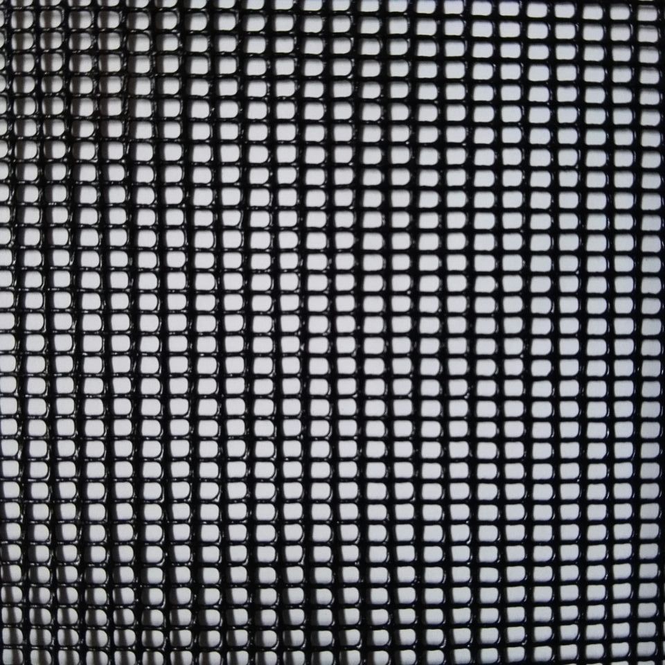 诚信特价推广网布厚的黑色箱包PVC网布过塑胶网12针PVC网布网眼布