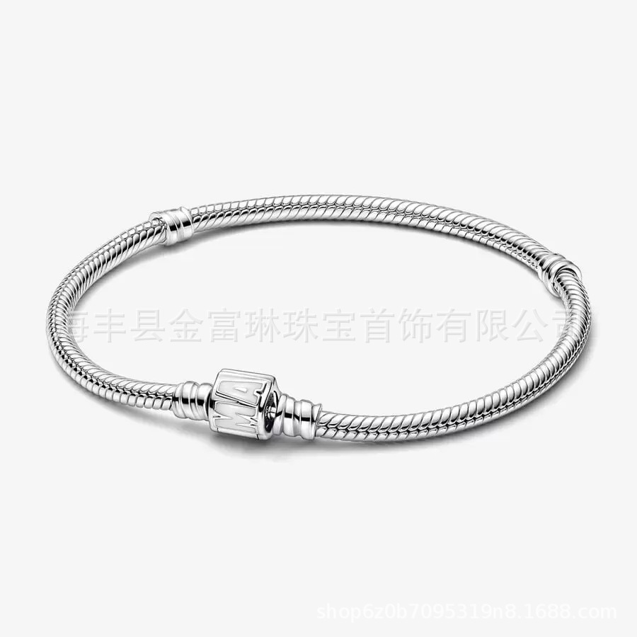 Pandora pulsera fuente fábrica venta al por mayor de alta versión amor clásico Venta caliente DIY serpiente hueso pulsera