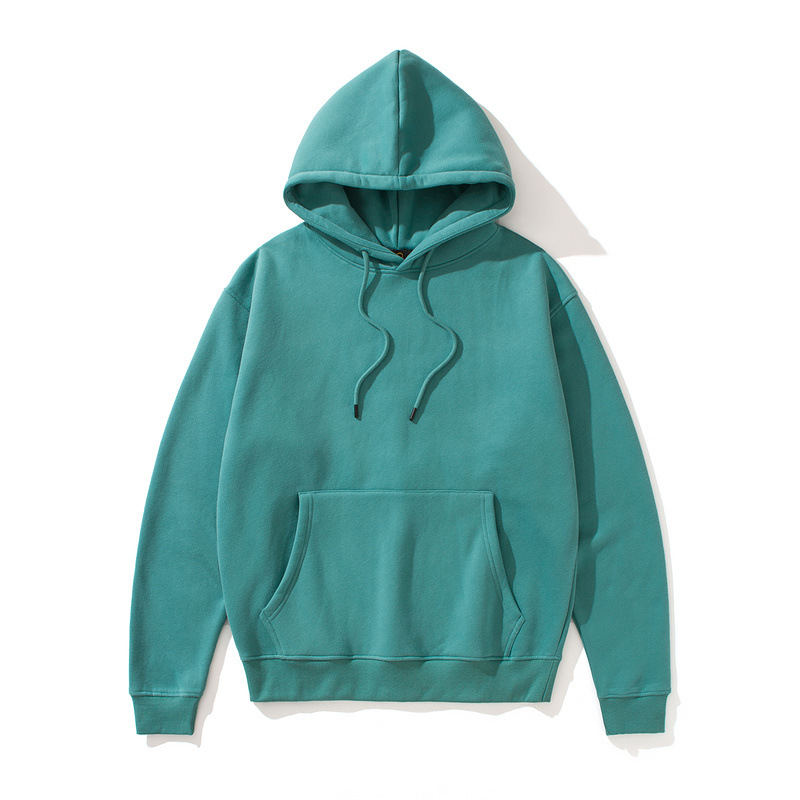 Men's Hooded Sweatshirt Heavyweight Solid Colour Urban Style_voghion.com