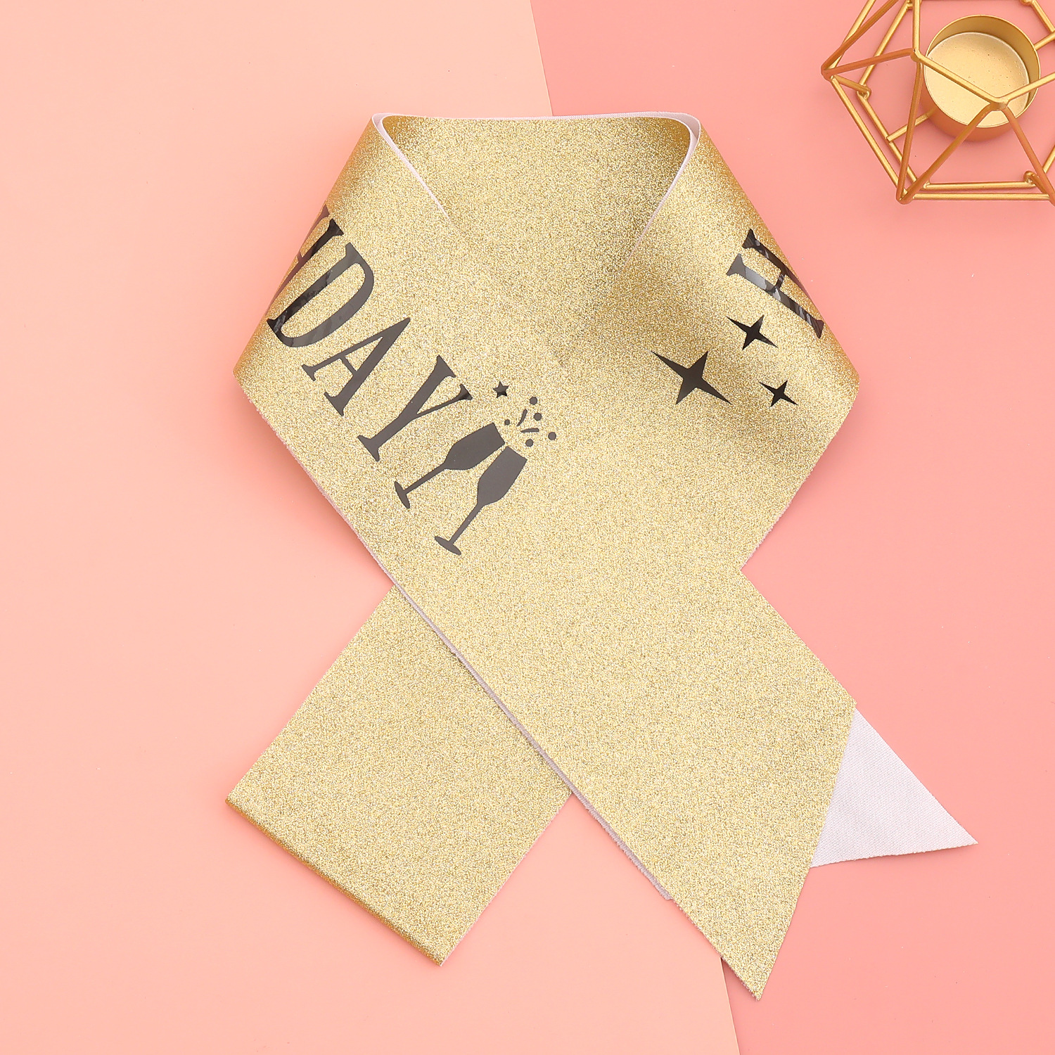 45g Weight Etiquette Belt Event & Party Supplies 1 Piece Quantity Birthday Occasion Birthday Festival Letter Pattern Simple Style Style Birthday Simple Style Letter Cloth Birthday Etiquette Belt 4