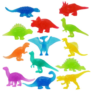 Cross-Border New luminous dinosaur archaeological Toy Model 13 small dinosaur color multi-color matching wholesale toys