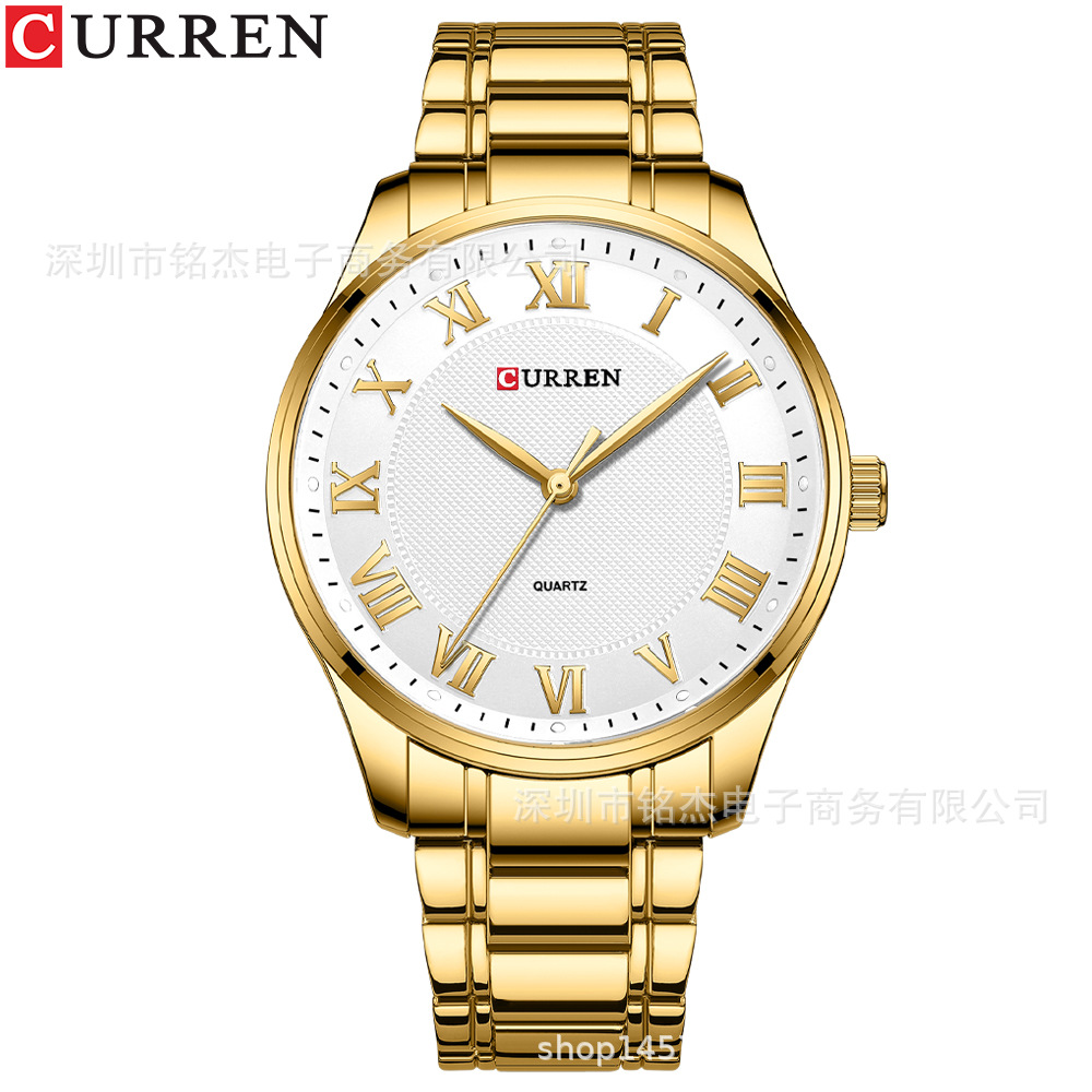 Gold with gold shell White face