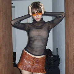 Savadika Q24TP607 European and American cross-border turtleneck long sleeve micro-transparent online solid color T-shirt top women's clothing wholesale