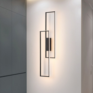2024 new cross-border hotel square wall lamp corridor corridor minimalist LED wall lamp living room bedroom bedside lamp