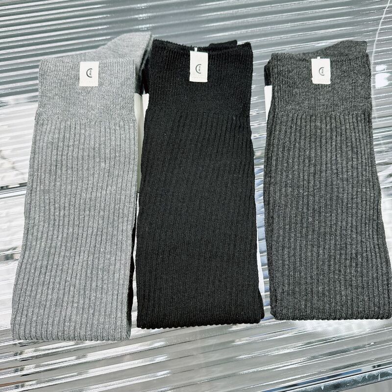 Zhihe Wool Socks Ic Wool Women's Socks Xiaohe Xiao Zhi Double-Needle Over-The-Knee Socks Xiaohongshu Douyin Supply Jk Women's Socks