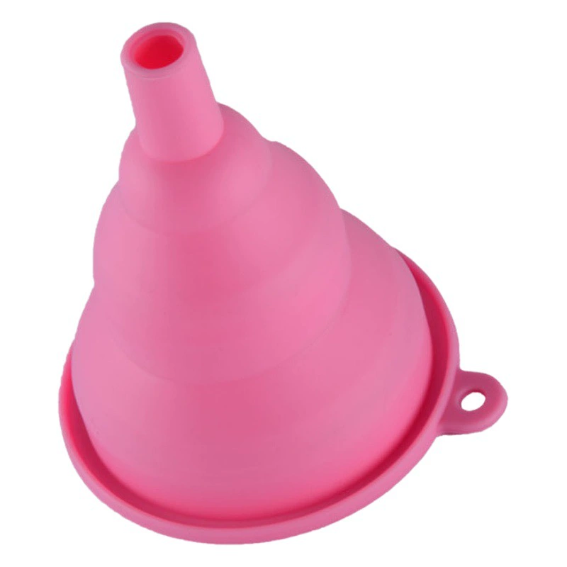 Толстая спотовая мягкая силиконовая воронка телескопическая воронка для хранения Кухонная техника складная воронка портативная воронка устойчива к высоким температурам