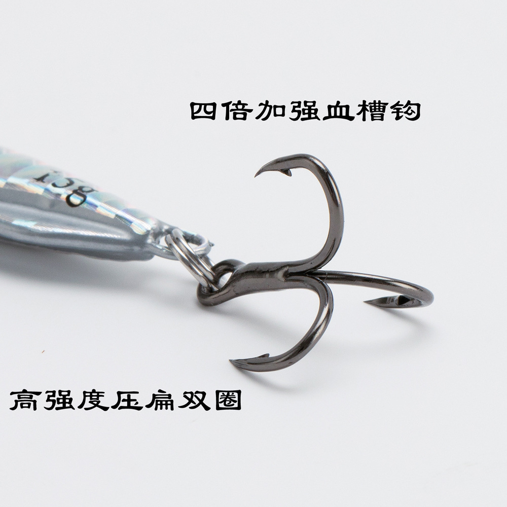 Japanese style lure bait iron plate long cast devil skinny duo lead fish fake bait hard bait four times blood groove hook fresh water vertical