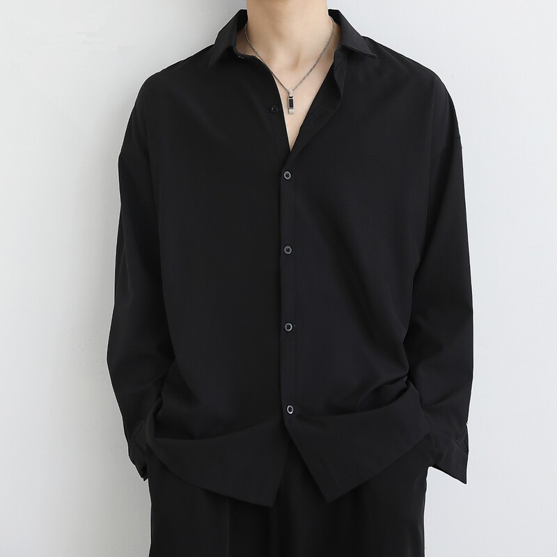 Men's Long-Sleeve Casual Shirts, Loose Fit, Affordable, Plus Size, Stylish, High-End Feel, Thin Suit Style, Trendy Wholesale Men's Long-Sleeve Casual Shirts, Loose Fit, Affordable, Plus Size, Stylish, High-End Feel, Thin Suit Style, Trendy Wholesale